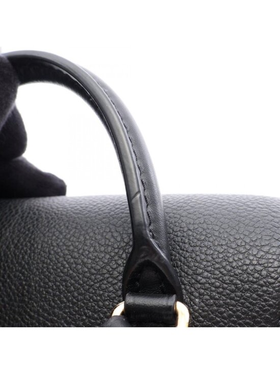 Louis Vuitton Backpack Montsouris NM PM Monogram Noir Canvas Leather